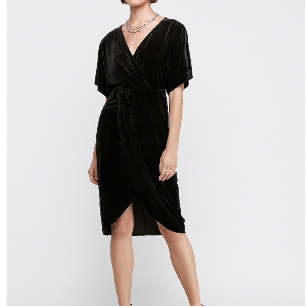 EXPRESS |  velvet midi dress